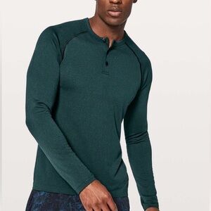 Lululemon Metal Vent Tech Henley long sleeve shirt medium